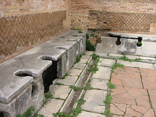 Ostia Antica Roman toilets