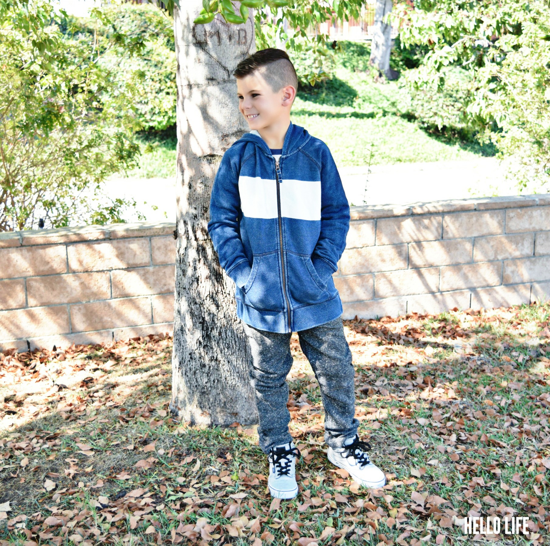 Herringbone Zip-through hoodie from Mini Boden #bodenbyme #BacktoschoolwithBoden, #IC #ad