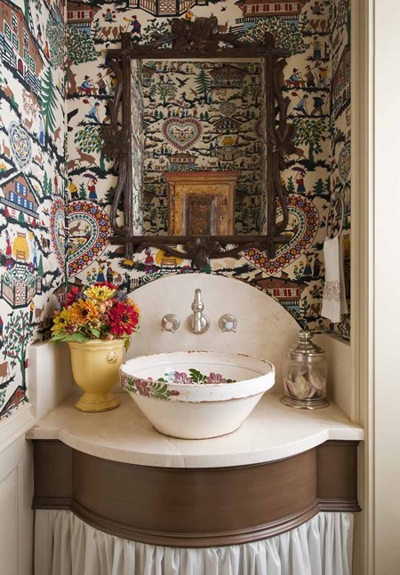 Corley David Interior Designs - baroque bathroom