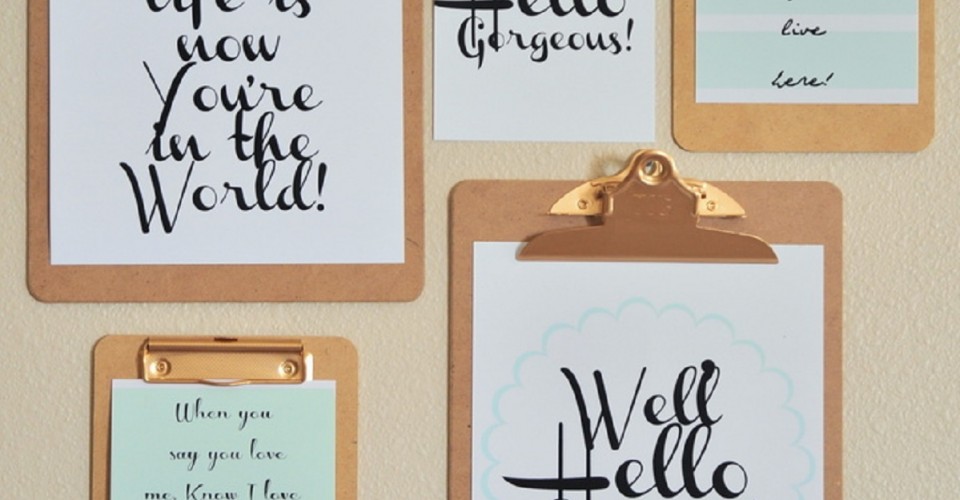 15 Free Wall Art Printables to Start Off the New Year