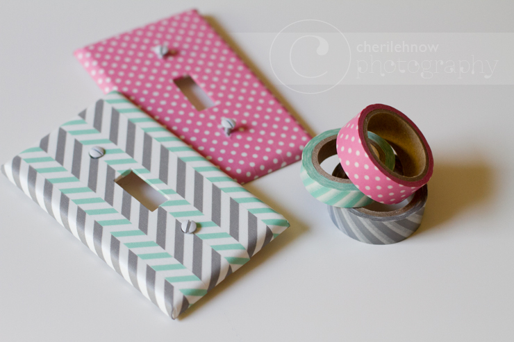 Tinker With This - Washi Tape Light Switch Plate Covers