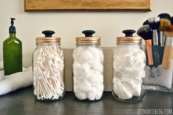 LizMarieBlog - Mason Jar Storage Jars