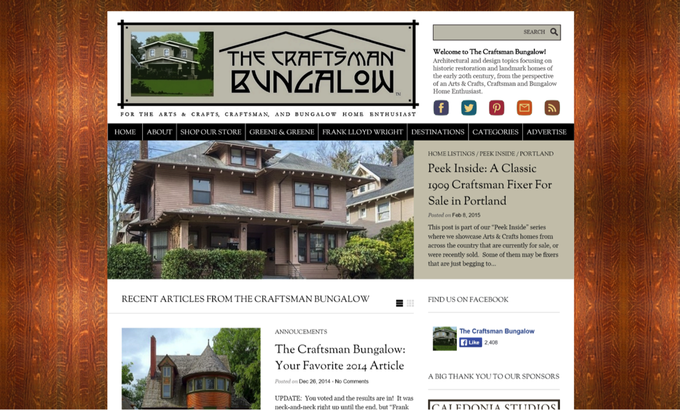 Blogs for Old House Lovers - The Craftsman Bungalow