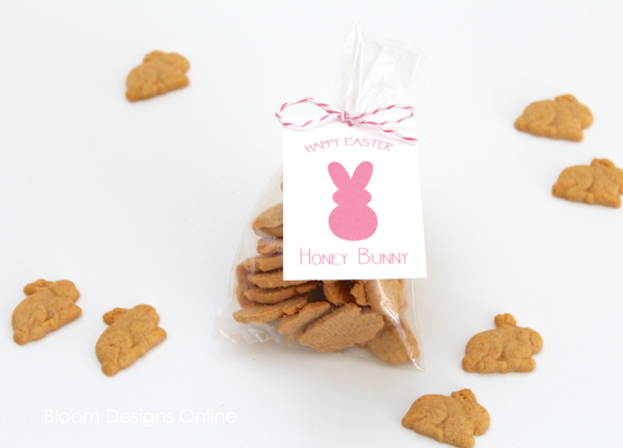 Bloom Designs Online Easter bunny honey grahams and free printable