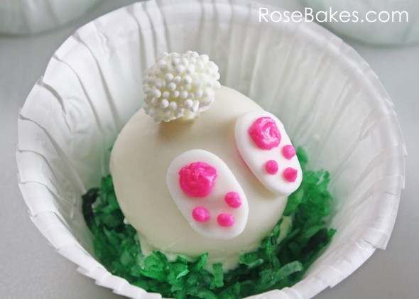 Rose Bakes Easter bunny tail cake balls