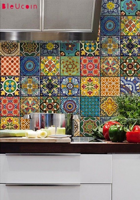 Gypsy YaYa removable tile decals temporary wallpaper