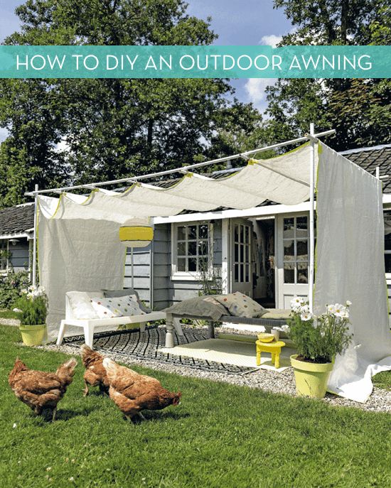 Curbly DIY outdoor awning
