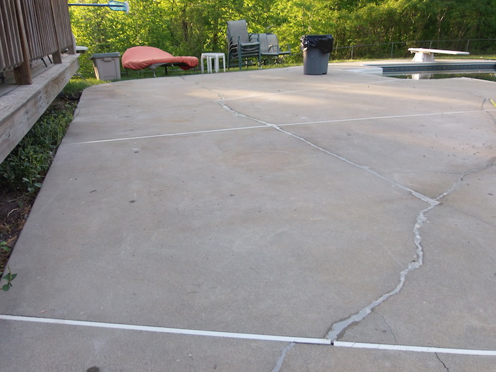 patio slab crack repair