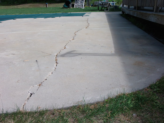 porch slab crack repair