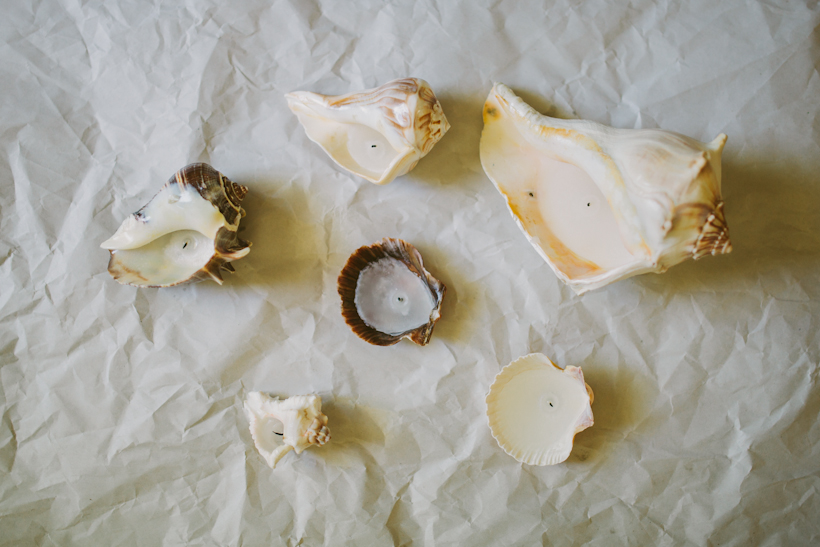 seashell candles diy tutorial how to-4