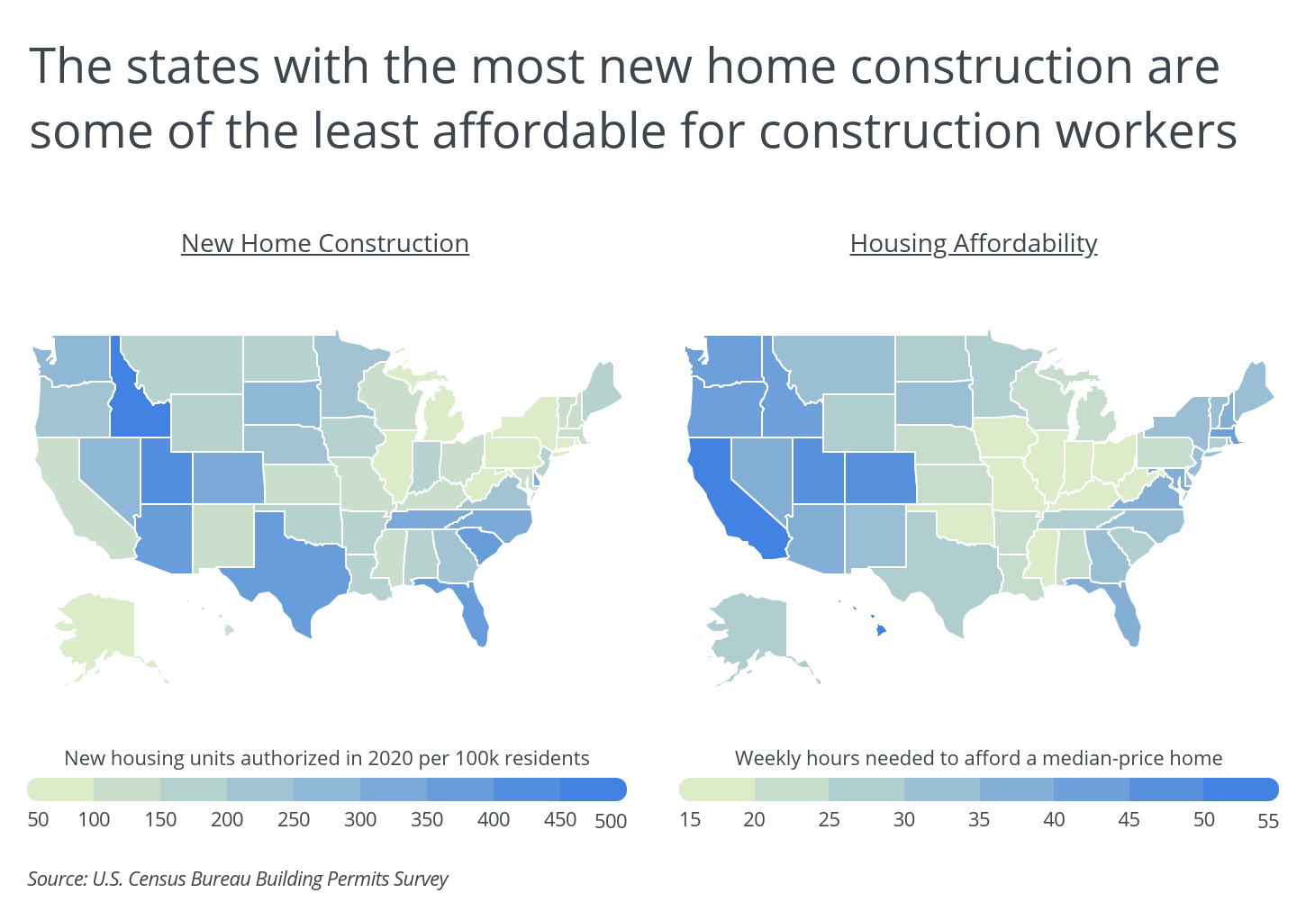 Chart3 States spending most on constr are less affordable for constr workers