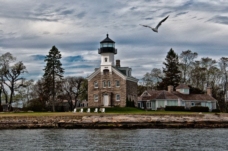 Sheffield Island Lighthouse, Norwalk Connecticut, USA