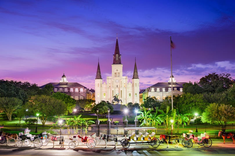 Jackson Square. New Orleans, Louisiana, USA