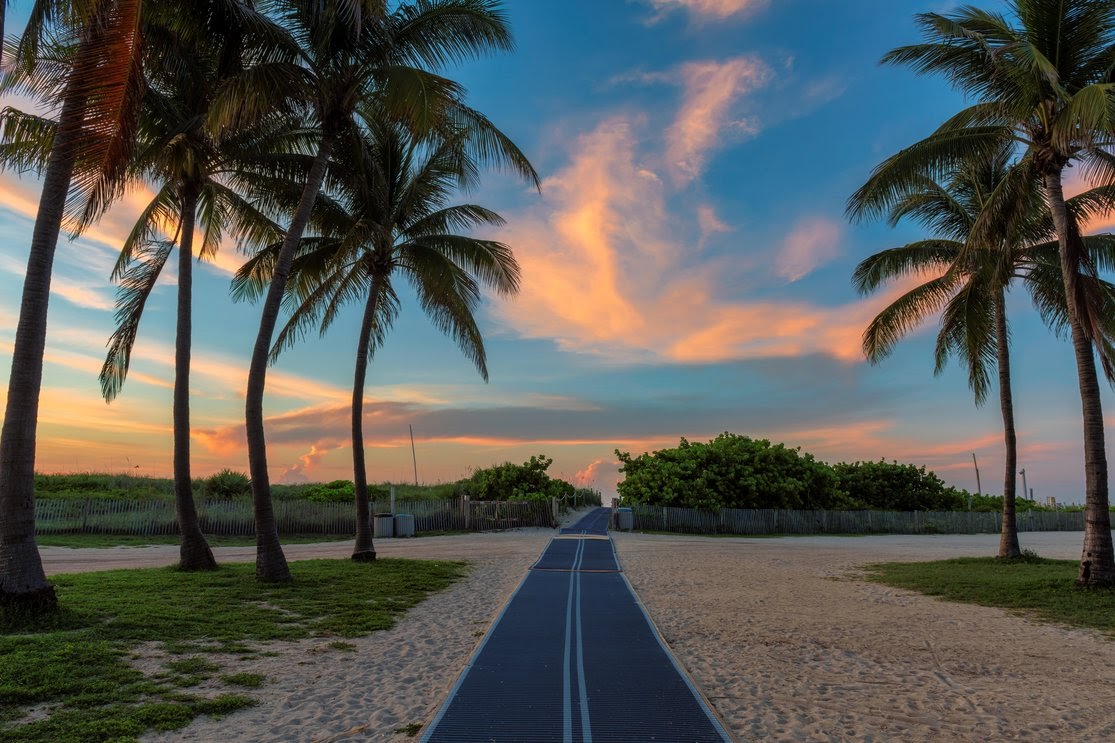 Miami Beach at sunrise