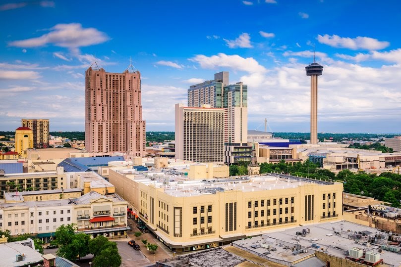 Downtown skyline. San Antonio, Texas, USA 