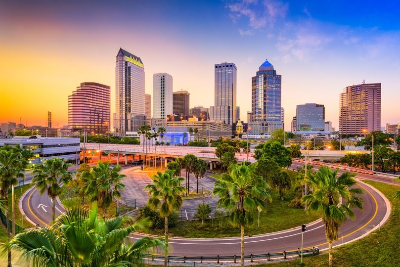 Downtown skyline. Tampa, Florida, USA 