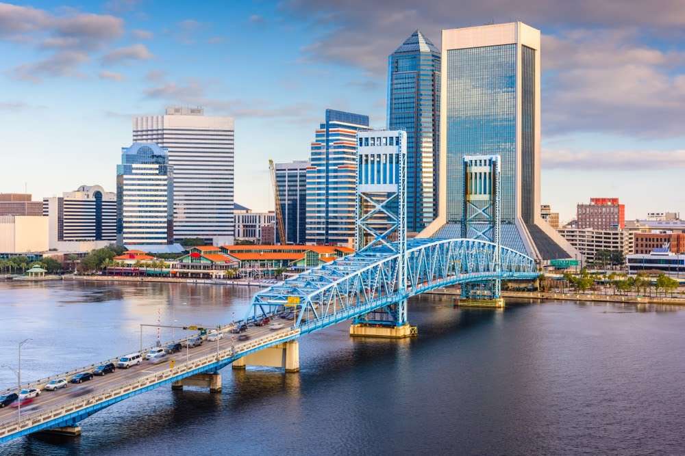 Jacksonville, Florida, USA downtown skyline