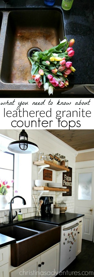 leathered granite counter tops